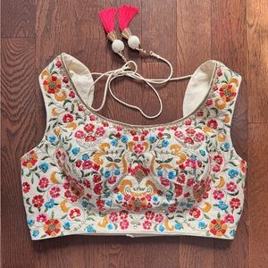 Embroidered Floral Women's Blouse